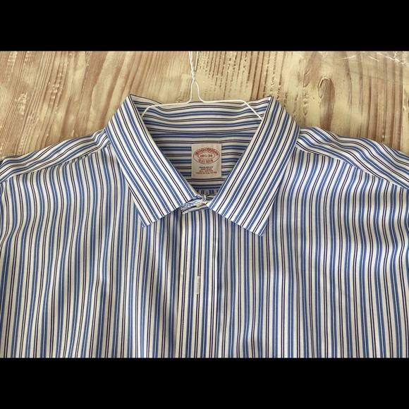 ﻿BROOKS BROTHERS French Cuff Dress Shirt 18.5 34 - Picture 6 of 9